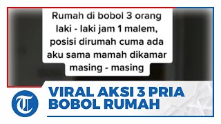 Viral Video Detik-detik Aksi 3 Pria Bobol Rumah di Garut, Penghuni yang Dianiaya Sempat Merekam