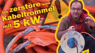 Bei über 100 Grad war´s vorbei mit der Kabeltrommel