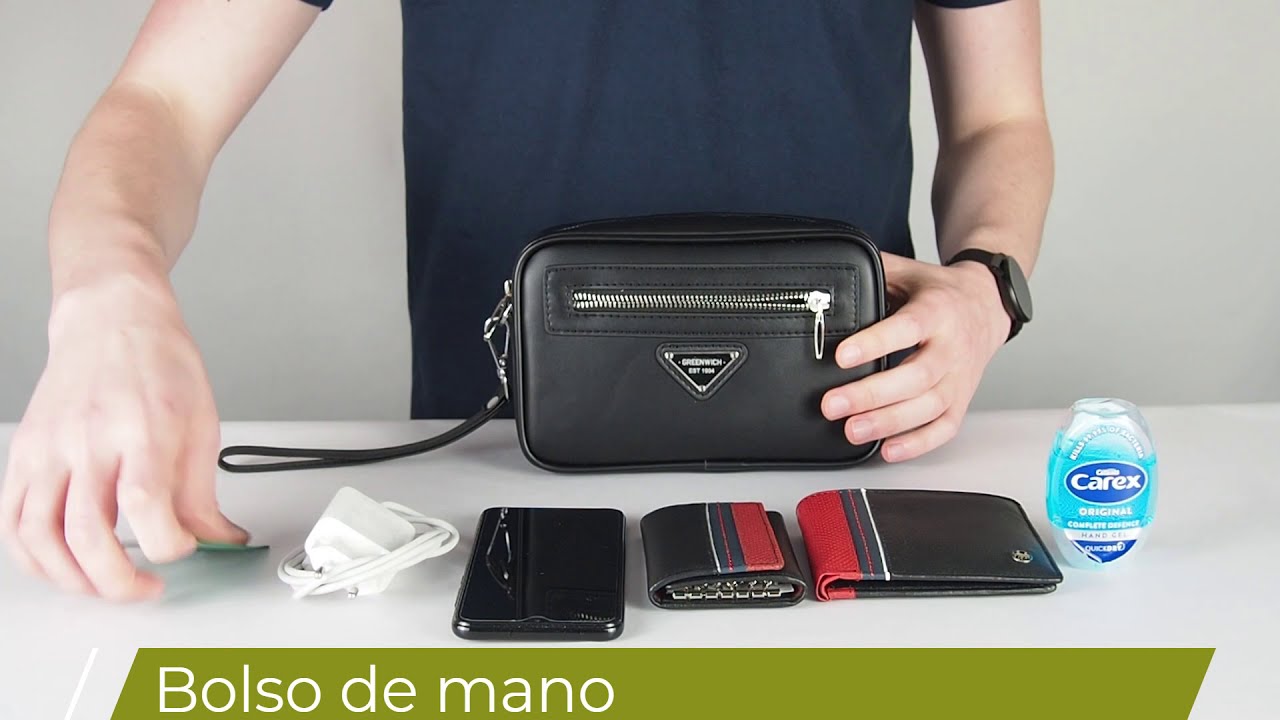 bolso de mano para hombre