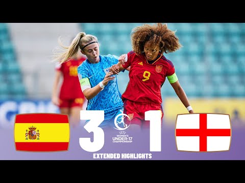 Highlights | Spain vs England | U17 Women's European Championship - Semi Final - 23-05-2023