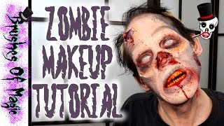 Zombie Makeup Tutorial | @brushesofmagic