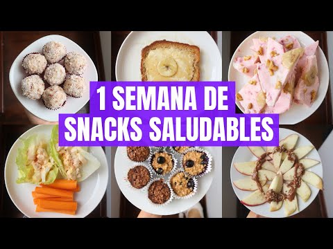 UNA SEMANA DE SNACKS SALUDABLES ALTO EN PROTEINAS  | Michela Perleche