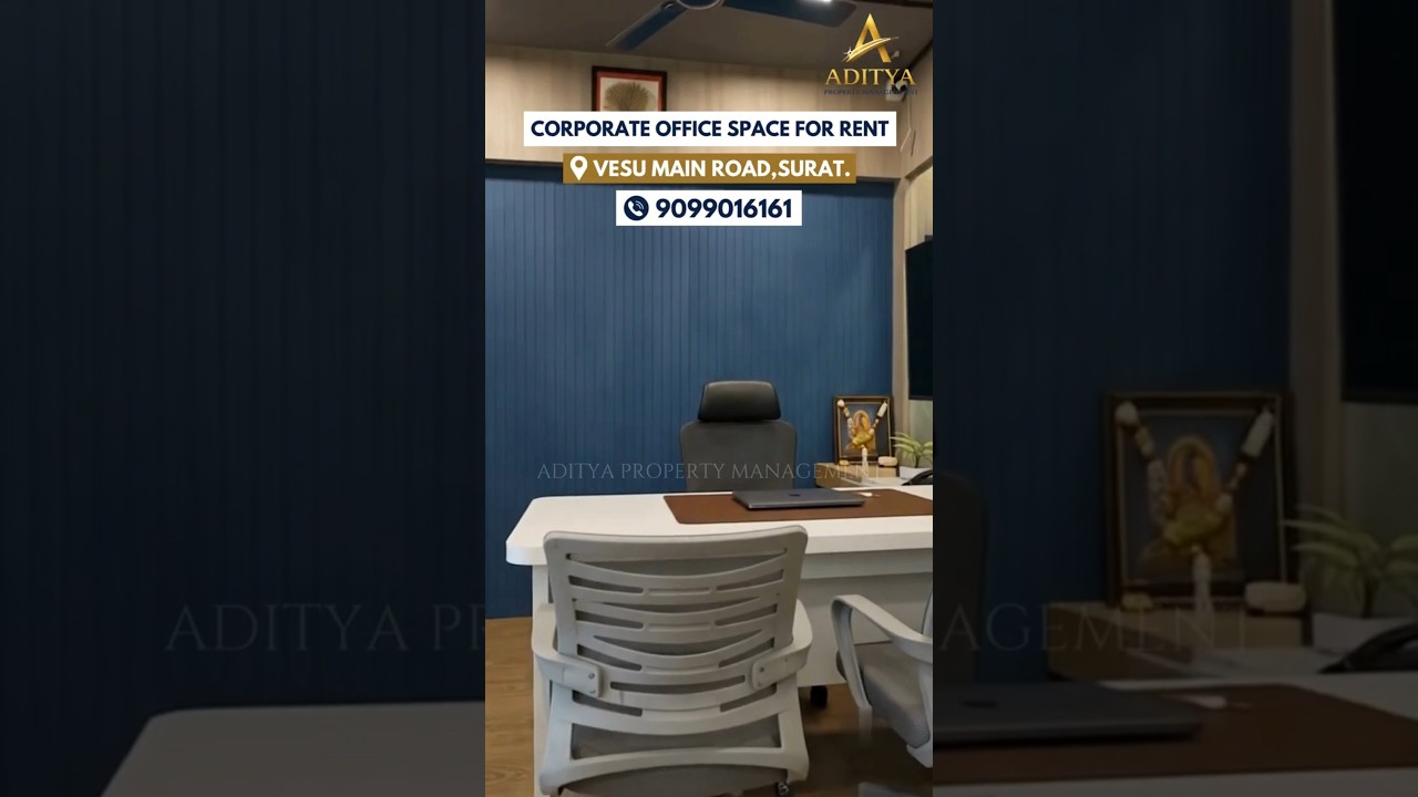 Fully Furnished Office For Rent - Vesu Main Road, Surat. in Vesu, Surat — photo 1 of 6
