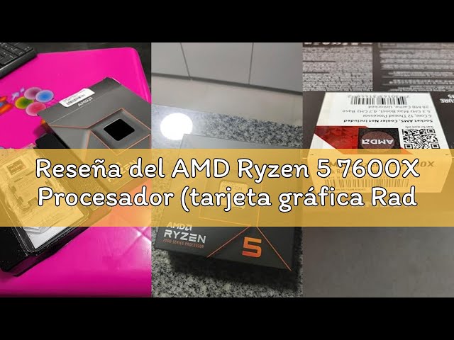 Vídeo relacionado con AMD Ryzen 5 7600X Procesador (tarjeta gráfica Radeon integrada, 6 núcleos/12 threads, 105W TDP,Socket AM5, 38MB Caché, Reloj de aumento máx. hasta 5.3 GHz, sin ventilador)
