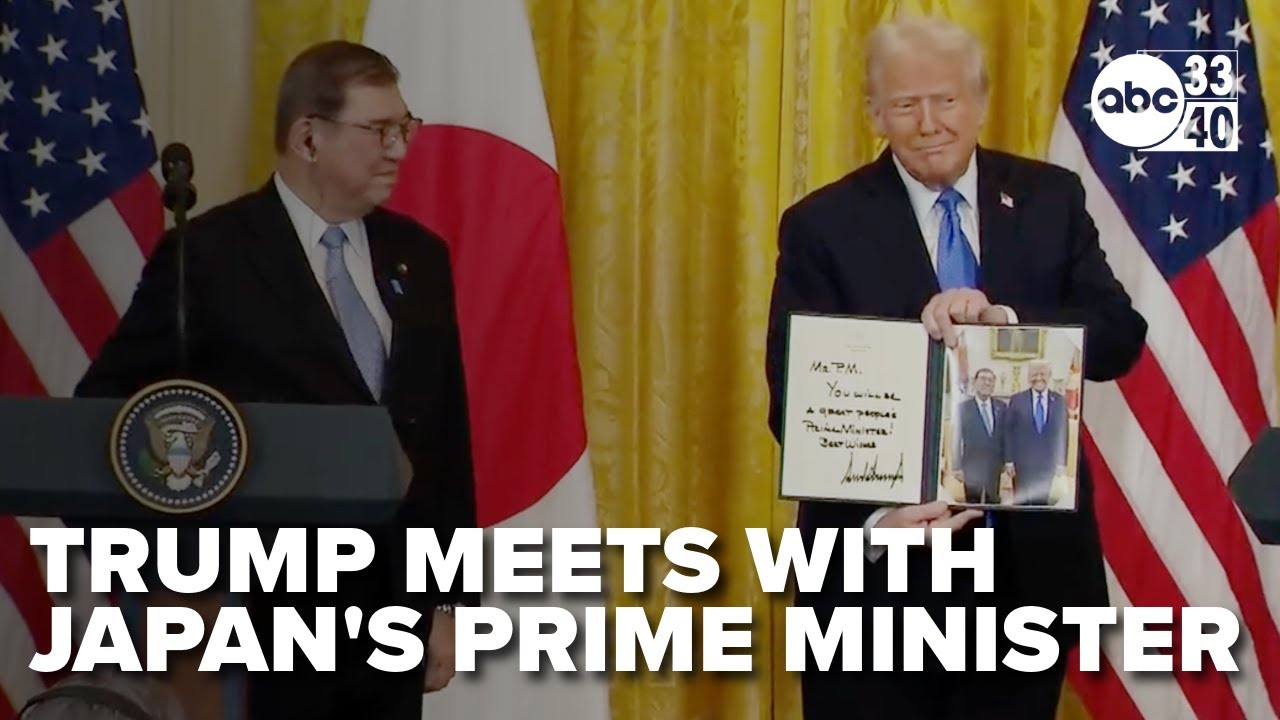 FULL PRESS CONFERENCE: Trump meets with Japan's Prime Minister