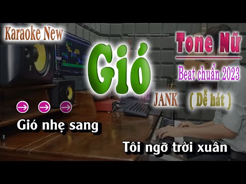 Karaoke Tone Nữ Gió JANK - Beat  Chuẩn  | song nhien karaoke
