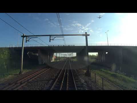 A train driver's view: Leiden CS - Hoorn, SLT, 17-Apr-2020.