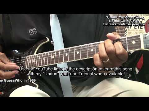 UNDUN The Guess Who Finger Style Guitar Cover (She's Come Undun) +😎 Lesson Link @EricBlackmonGuitar