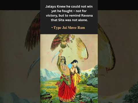 Sacrifice of Jatayu #ram #sitaram #ayodhya #god #hanuman #ravan