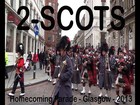 2-SCOTS The Royal Highland Fusiliers - Homecoming Parade - Glasgow 2013