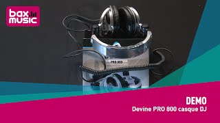 Video thumbnail for Demo: Devine PRO 800 casque DJ by Bax Music FR