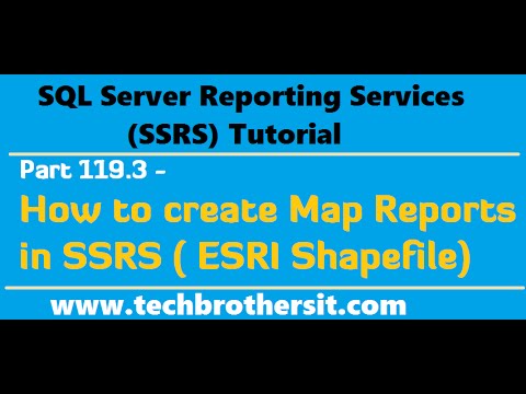 SSRS Tutorial Part 119.3 - How to create Map Reports in SSRS (ESRI Shapefile)