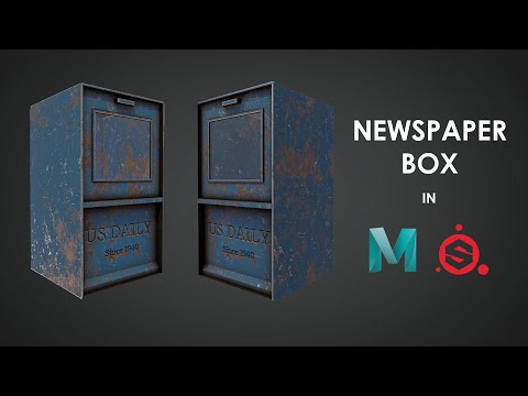 Creating A Newspaper Stand box in Maya & Substance Painter 2020 | Part : 1 - Modeling
