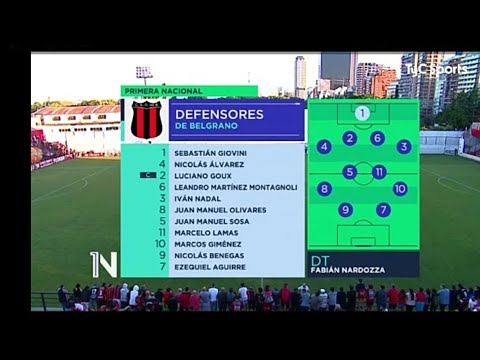 Fútbol Argentino. Defensores - Tigre por la fecha 15. Primera Nacional. Partidos de Fútbol Argentino