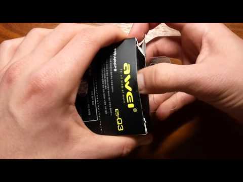 обзор и распаковка наушников awei ES Q3