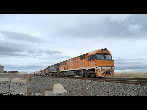 6MP4 Pacific National Container Train With NR30 "Great Southern" (5/5/2023) - PoathTV Railways