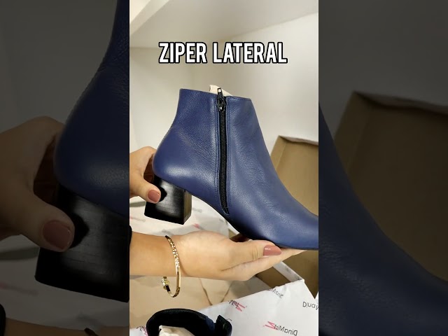 Bota Bico Quadrado Lisa Dina Mirtz | Melania Benett