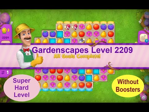Gardenscapes Level 2209 - [2021] [HD] solution of Level 2209 on Gardenscapes [No Boosters]