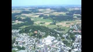 preview picture of video 'Flug über Fichtelgebirge und Frankenwald'