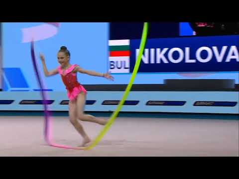Stiliana NIKOLOVA Ribbon Final - European Championships Tel Aviv 2022