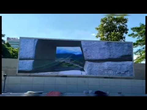 10m×5m Outdoor Embedded LED Video Wall