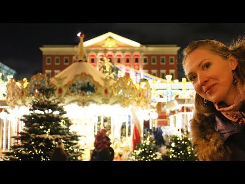 Новогодняя Москва. Самые красивые площади и улицы. Путешествие в Рождество