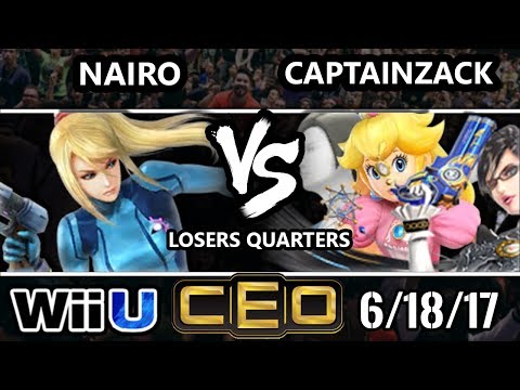 CEO 2017 Smash 4 - P1 | CaptainZack (Bayo, Peach, WFT) vs  NRG | Nairo (ZSS) WiiU LQF