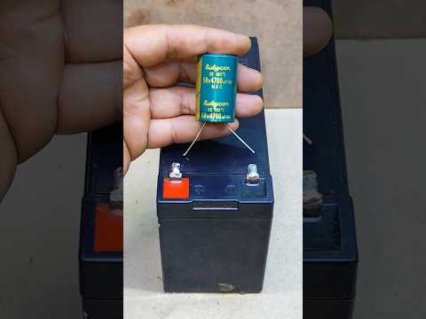 How To Properly Connect an Electrolytic Capacitor to a Battery #soldering #capacitor #battery #tech