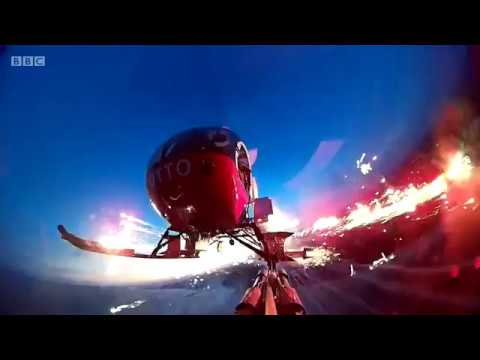 Helicopter fireworks at Bournemouth Air Festival