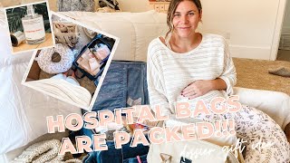 what we packed in our hospital bags + dossier gift idea