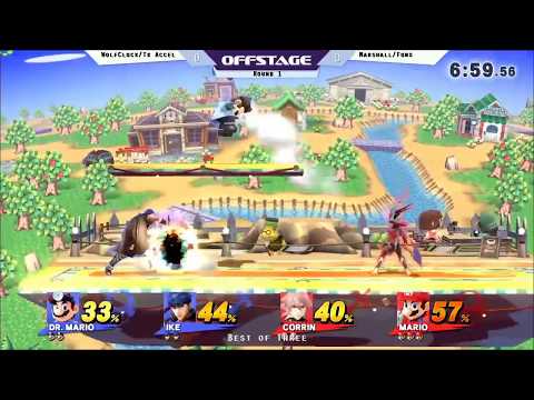 WolfClock / TK Accelerate vs Marshall / Fons - Doubles Round 1 - Smash 4 at Offstage 37