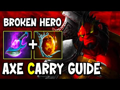 How to Carry Axe Arcane Blink + Timeless Relic Broken Hero Pro Gameplay Dota 2 7.33