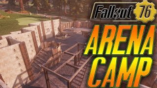 fallout 76 base building | make an arena style camp in fallout 76