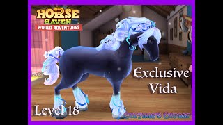 Horse Haven Level 18 Obtaining the Exclusive Vida through breeding map in USA 💕