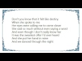 Javier - She Spoke to Me Lyrics