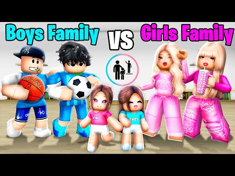 BOYS Family vs GIRLS Family In Brookhaven!