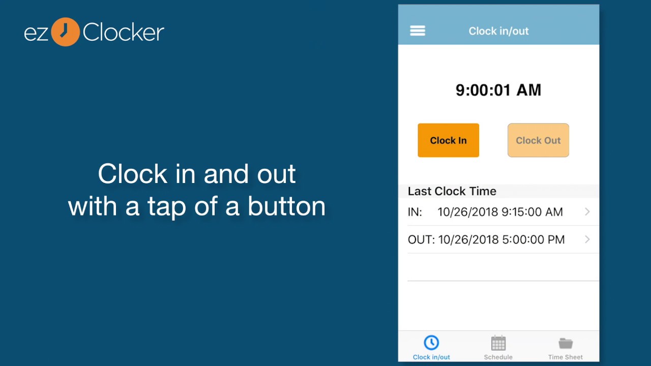 ezClocker: Employee Time Tracking App for iPhone