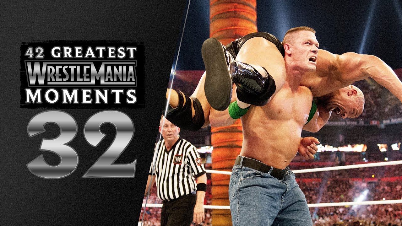 John Cena battles Rock for the first time | WrestleMania XXVIII: 42 Greatest WrestleMania Moments