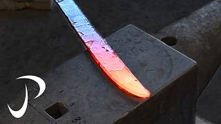 Forging a Damascus Carving Knife From Start to Finish!
