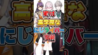 【にじさんじ】実は高学歴なにじライバー3選 #にじさんじ切り抜き #vtuber #甲斐田晴