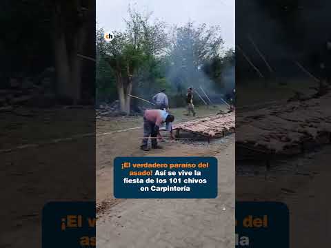 ¡El verdadero paraíso del asado! Así se vive la fiesta de los 101 chivos en Carpintería