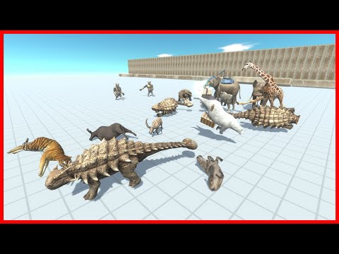 2x GHOR HAMMER & 4x ANKYLOSAURUS VS FACTIONS - ANIMAL REVOLT BATTLE SIMULATOR