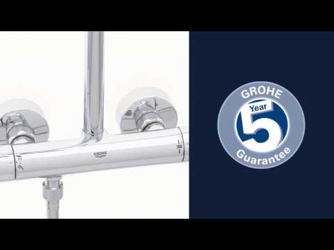Grohe Tempesta Cosmo160 termostatinė dušo sistema. chromas (yra naujas 26670000) video