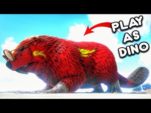 Play As A Cute Beaver Let's Go 🔥🔥 : Play As Dino : ARK Survival Evolved