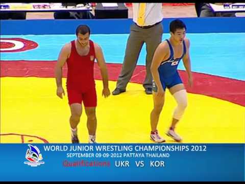 WORLD JUNIOR WRESTLING CHAMPIONSHIPS 2012_UKR VS KOR