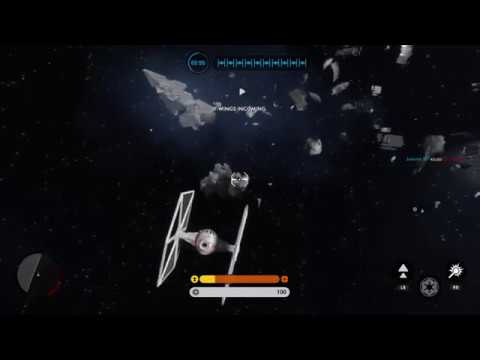 MC-80 Liberty blowing up at the Death Star in STAR WARS Battlefront