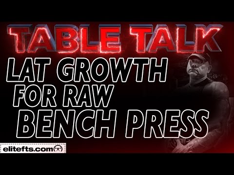 Tips for Lat Growth for the Raw Bench Press - elitefts.com