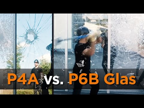 P4A Glas vs. P6B Glas | 4 Glasscheiben im Test: Hält das Glas?