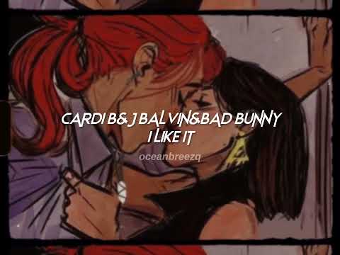 cardi b,bad bunny-i like it (sped up+reverb)