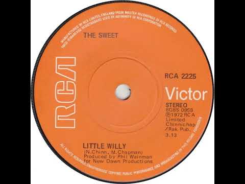 UK New Entry 1972 (117) The Sweet - Little Willy